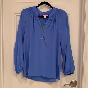Lilly Pulitzer Elsa Top Bennet Blue Small NWT